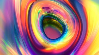 Colorful abstract circular blue center - circular free wallpaper