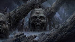 Creepy forest creature matte fantasy - christophe vacher free wallpaper