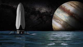 Space shuttle ocean planet star - a distant star in the sky free wallpaper