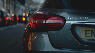 Car parked street anamorphic flare - car free wallpaper