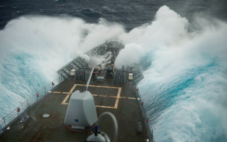Large ship ocean stormy weather - stormy weather free wallpaper