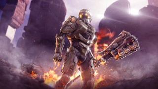 Futuristic suit man fire city - city free wallpaper