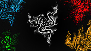 Colored smoke black background red - different free wallpaper
