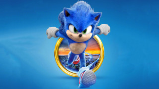 Sonic tennis blue background gold - a sonic free wallpaper