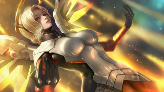 Futuristic woman sword fire smoke - a sword and a sword free wallpaper