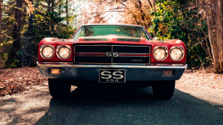 Red car forest sunny anamorphic - dave allsop free wallpaper