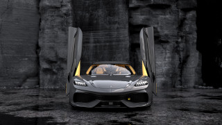 Black yellow sports car cave - bernardo cavallino free wallpaper