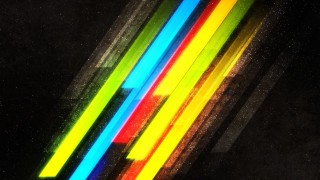Multicolored sticks neon holography 3d - neon free wallpaper