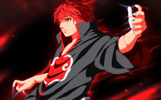Red haired man pointing cellphone - red hair holding free wallpaper