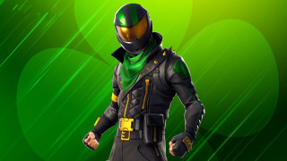 Green futuristic male stance parody - circle free wallpaper