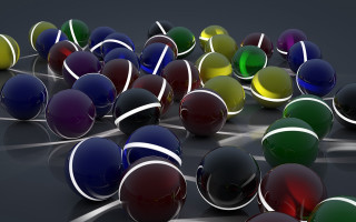 Colored balls raytraced photorealism black - beeple free wallpaper
