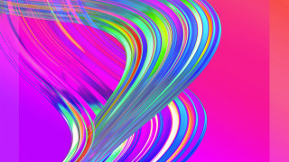 Colorful abstract wave lines pink - a blue border free wallpaper