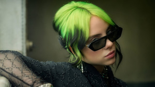 Green hair sunglasses black lace - neofauvism free wallpaper
