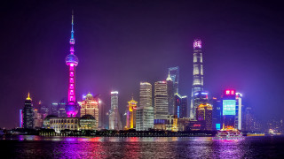 Cui bai city skyline night - night time free wallpaper
