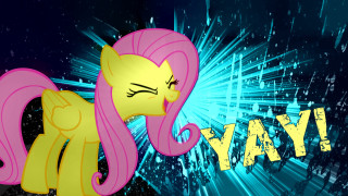 Pony pinkmane yellowhair bluebg lycoart - yellow hair free wallpaper