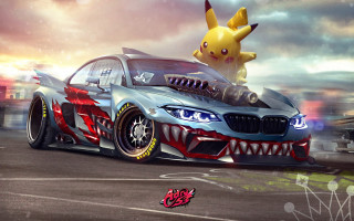 Pokemon car city shock graphics - pokemon free wallpaper