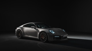 Silver porsche 9117s dark room - the hood free wallpaper for desktop