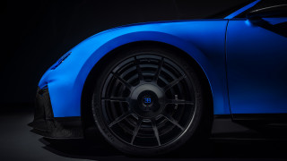 Blue sports car dark room 9 - the car free wallpaper