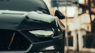 Car front bumper headlights city - a city street free wallpaper