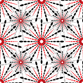Red black pattern white background - jagged free wallpaper