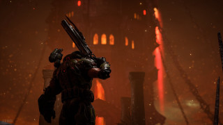 Man gun dark city red - a dark city free wallpaper