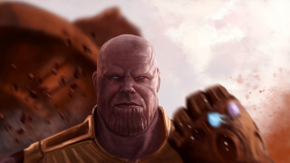 Bald man glove rock armor - ultra realistic digital art free wallpaper