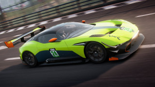 Green sports car race track 7 - a person in the background free wallpaper