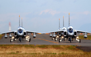 Two planes ground precisionism jigsaw - the runway free wallpaper