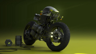 Motorcycle green background yellow light - a yellow light free wallpaper