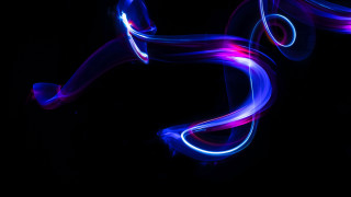Blue purple hologram neon luminais - holography free wallpaper