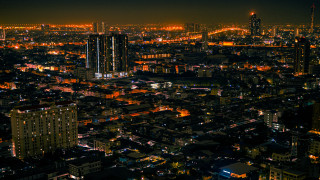 Tokyo night cityscape bridge lights - neoism free wallpaper