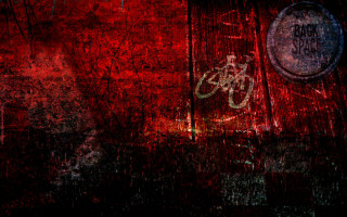 Red black bike graffiti bike - paper texture free wallpaper