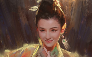 Woman bun flower smile chen - her hair and a flower free wallpaper