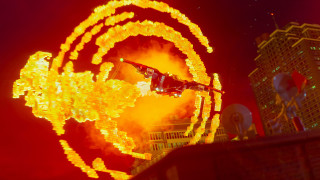 Carnival ride large wheel night - explosion free wallpaper