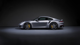 Silver porsche sportscar darkroom spotlight - a spotlight free wallpaper