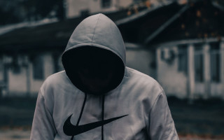 Hoodie person house background neoism - a house in the background free wallpaper