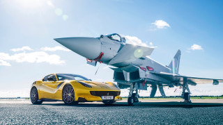 Yellow sports car jet fighter - a yellow sports car free wallpaper