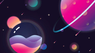 Space planet stars sky surreal - surreal free wallpaper