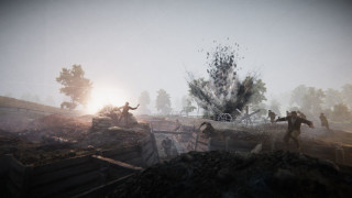 Forest people dirt rocks screenshot - volumetric lighting free wallpaper