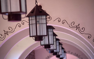 Light archway clock art deco - an art deco painting free wallpaper