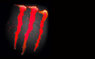 Red black monster logo black - 4 k hd wallpaper free wallpaper