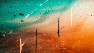 Abstract astronaut fireworks moon stars - a few pole free wallpaper