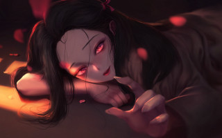 Woman bed red light anime - a bed free wallpaper