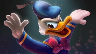 Cartoon bird blue hat bowtie - a cartoon bird free wallpaper