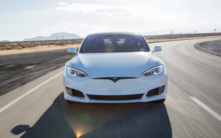 White tesla desert road sun - a road in the desert free wallpaper
