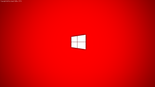 Red wall window white square - a window in the middle of it free wallpaper