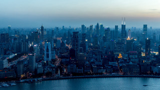 City skyline river night lights 3 - cityscape free wallpaper