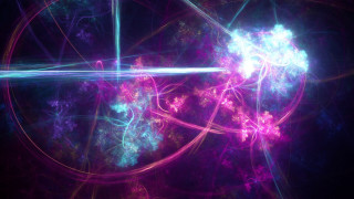 Colorful swirling hologram volumetric light - benoit b. mandelbrot free wallpaper for desktop