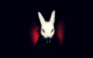 White rabbit suit red eyes - red eye free wallpaper