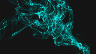 Blue smoke energy ball magic - generative free wallpaper for desktop